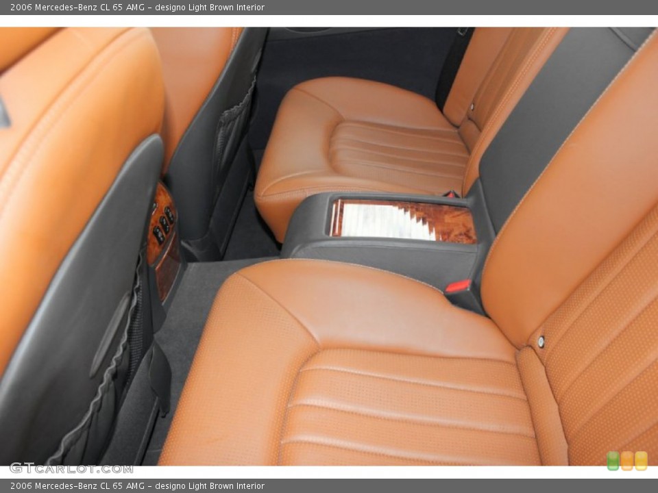 designo Light Brown Interior Rear Seat for the 2006 Mercedes-Benz CL 65 AMG #61492954