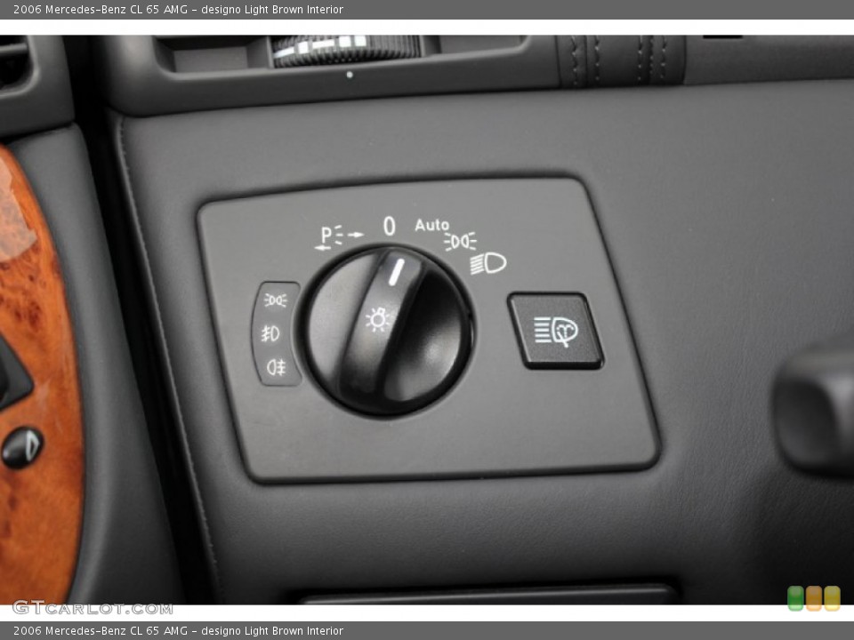 designo Light Brown Interior Controls for the 2006 Mercedes-Benz CL 65 AMG #61493058