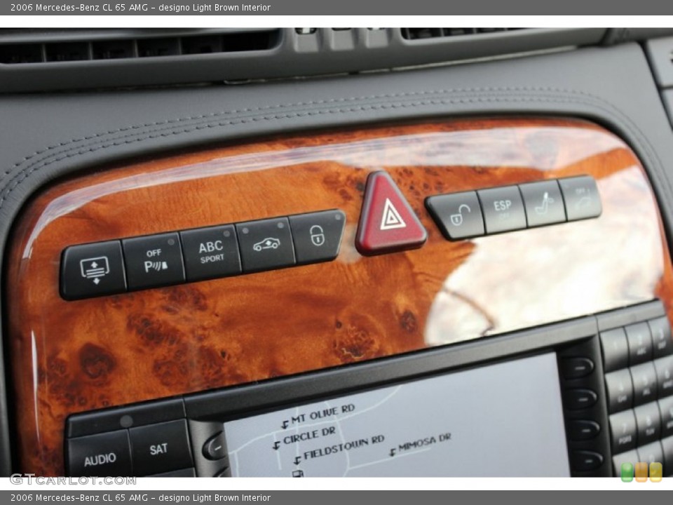 designo Light Brown Interior Controls for the 2006 Mercedes-Benz CL 65 AMG #61493067