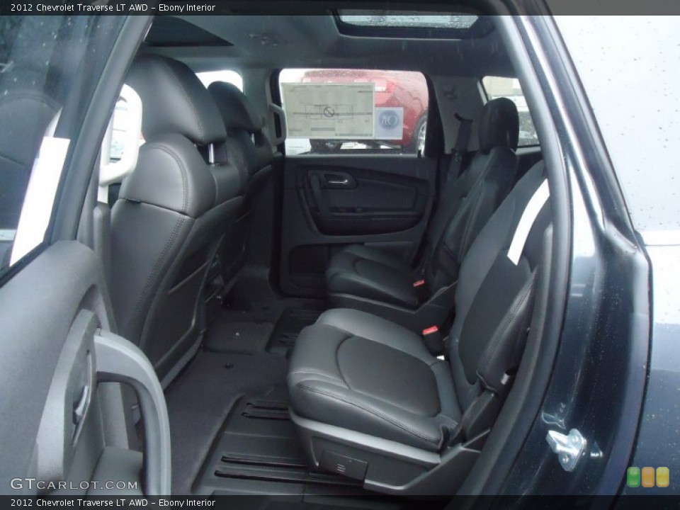 Ebony Interior Rear Seat for the 2012 Chevrolet Traverse LT AWD #61495840
