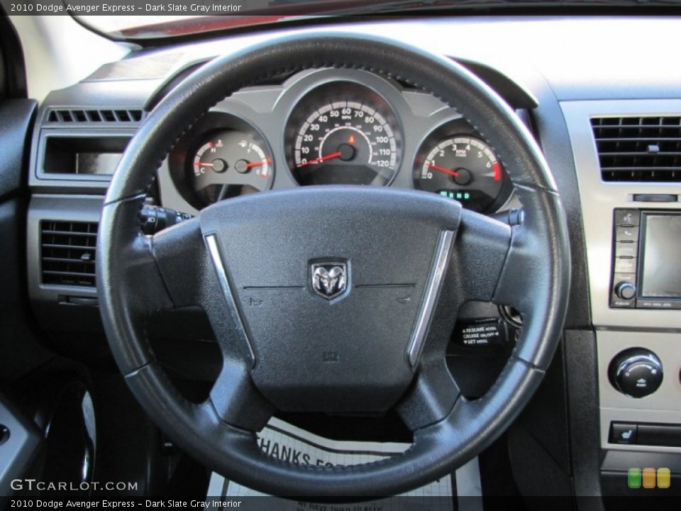 Dark Slate Gray Interior Steering Wheel for the 2010 Dodge Avenger Express #61497682