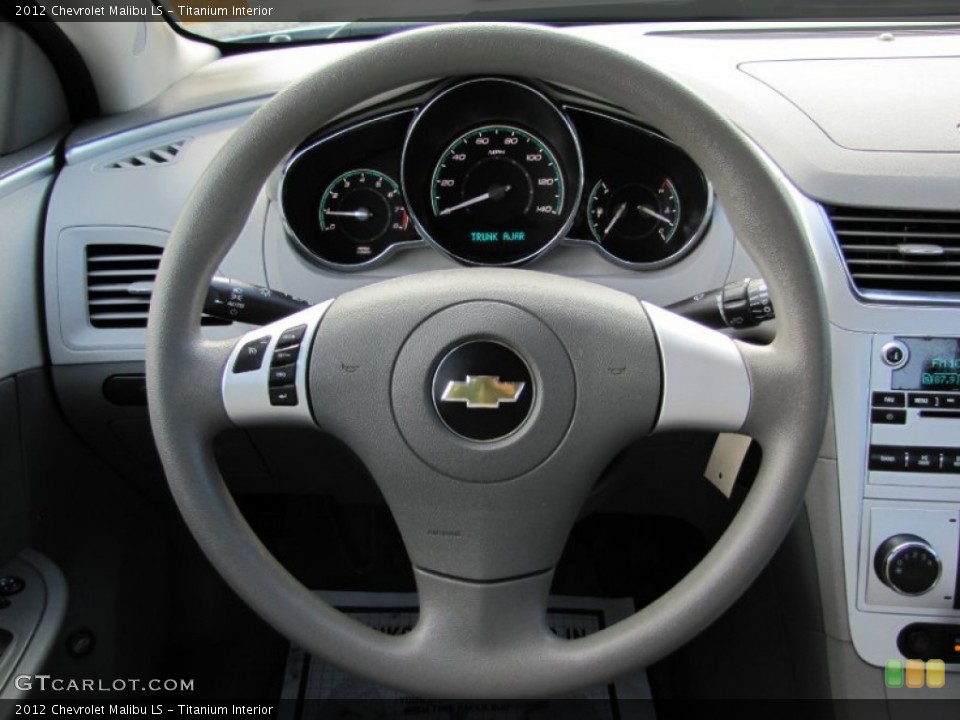 Titanium Interior Steering Wheel for the 2012 Chevrolet Malibu LS #61498216