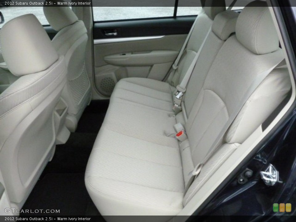 Warm Ivory Interior Rear Seat for the 2012 Subaru Outback 2.5i #61500519