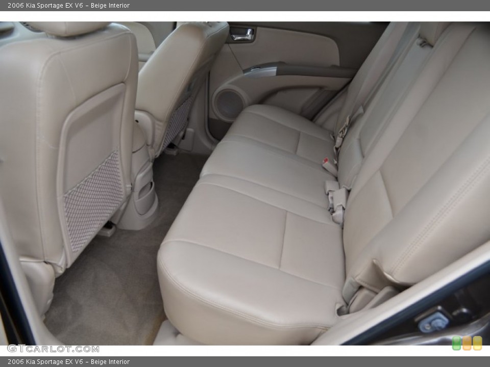 Beige Interior Rear Seat for the 2006 Kia Sportage EX V6 #61501402