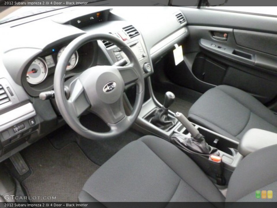 Black Interior Prime Interior for the 2012 Subaru Impreza 2.0i 4 Door #61501458