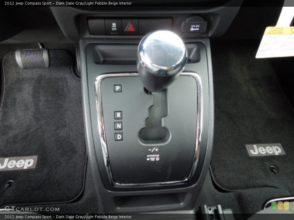 Dark Slate Gray/Light Pebble Beige Interior Transmission for the 2012 Jeep Compass Sport #61503422