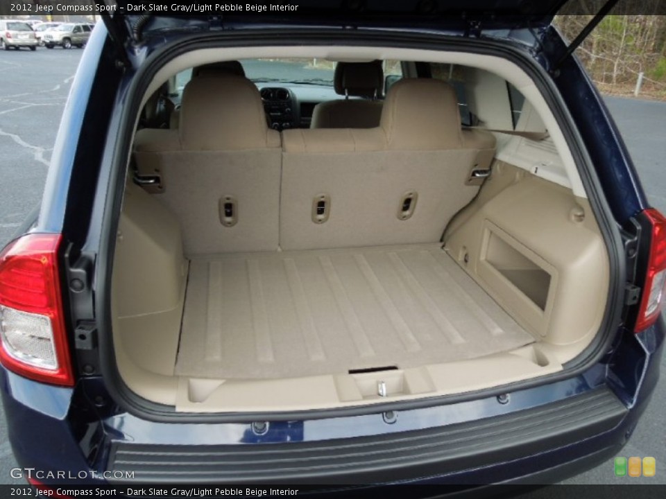 Dark Slate Gray/Light Pebble Beige Interior Trunk for the 2012 Jeep Compass Sport #61503698