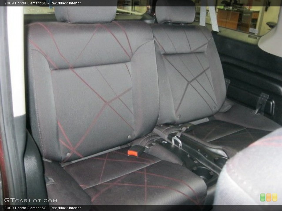 Red/Black Interior Rear Seat for the 2009 Honda Element SC #61504986