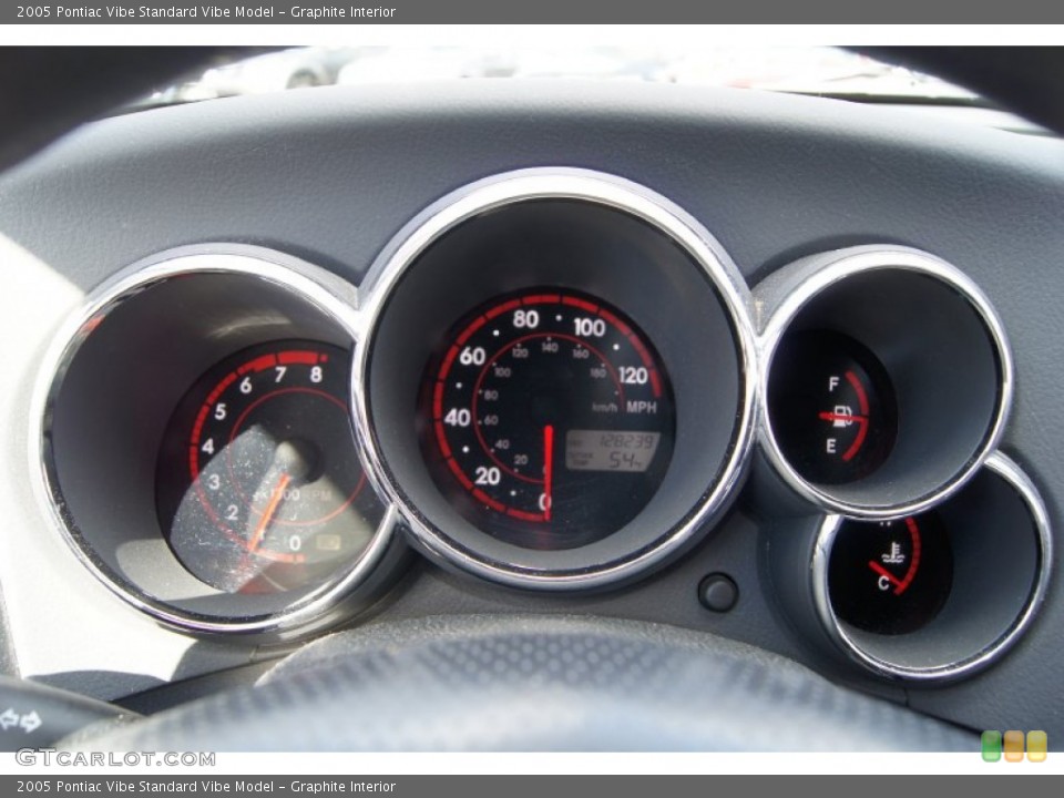 Graphite Interior Gauges for the 2005 Pontiac Vibe  #61505274