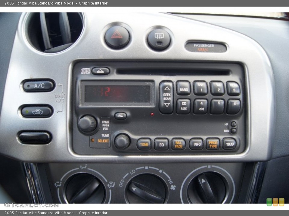 Graphite Interior Audio System for the 2005 Pontiac Vibe  #61505301