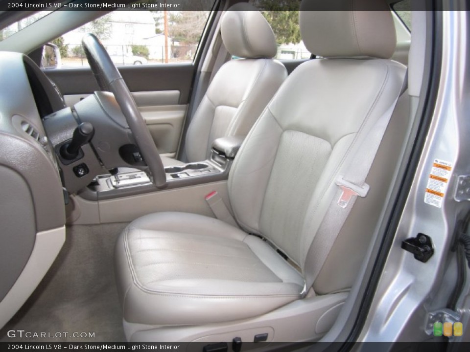 Dark Stone/Medium Light Stone Interior Front Seat for the 2004 Lincoln LS V8 #61506969