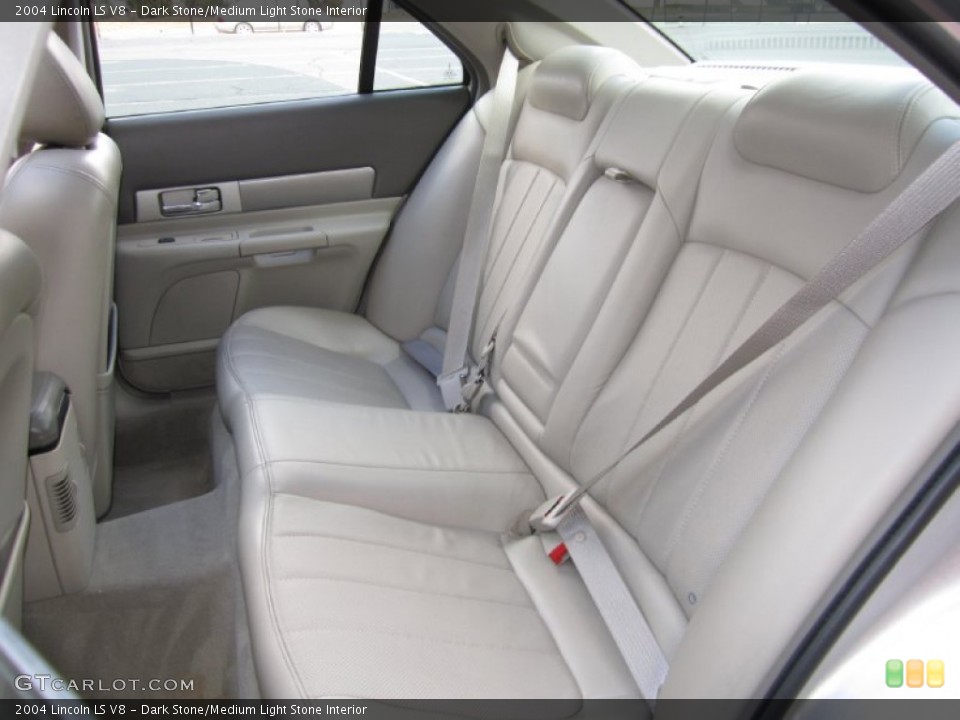 Dark Stone/Medium Light Stone Interior Rear Seat for the 2004 Lincoln LS V8 #61507003