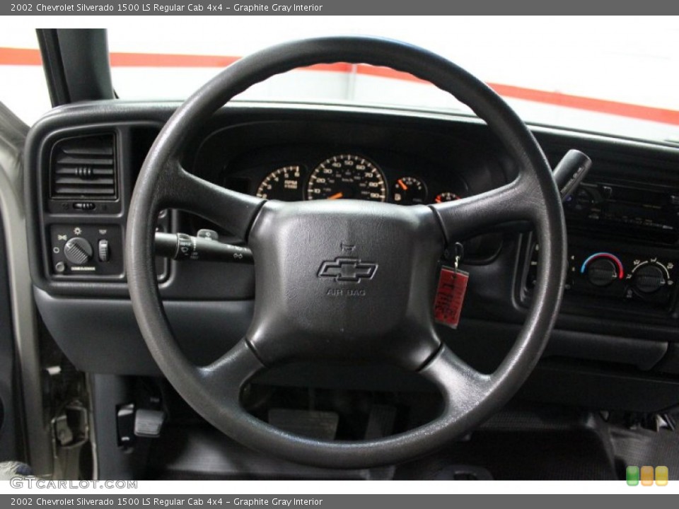Graphite Gray Interior Steering Wheel for the 2002 Chevrolet Silverado 1500 LS Regular Cab 4x4 #61507545