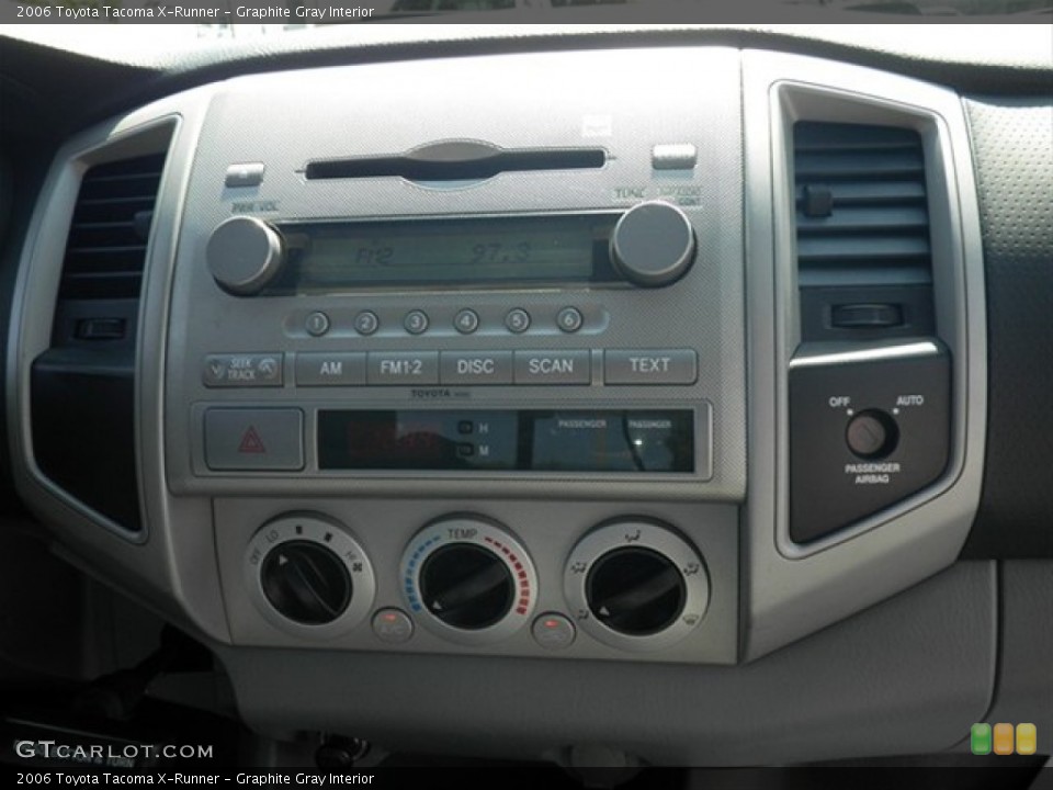 Graphite Gray Interior Controls for the 2006 Toyota Tacoma X-Runner #61509043