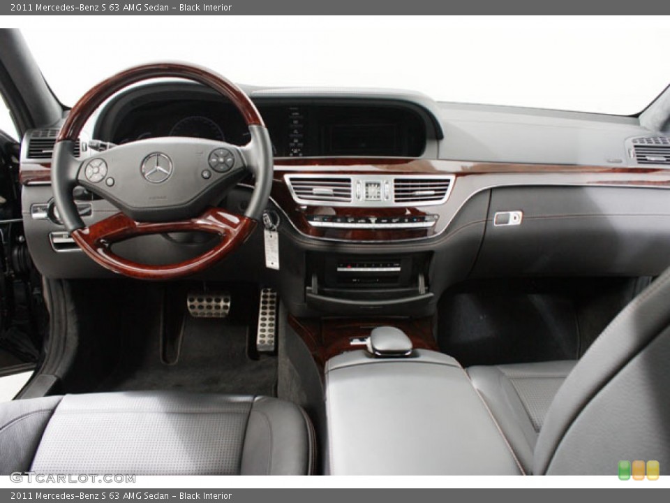 Black Interior Dashboard for the 2011 Mercedes-Benz S 63 AMG Sedan #61510317