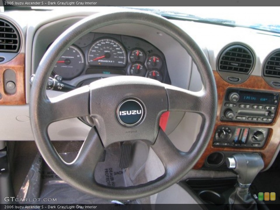 Dark Gray/Light Gray Interior Steering Wheel for the 2006 Isuzu Ascender S #61510383