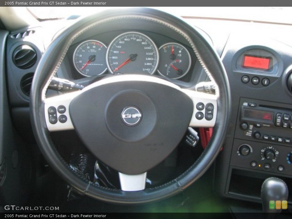 Dark Pewter Interior Steering Wheel for the 2005 Pontiac Grand Prix GT Sedan #61510598