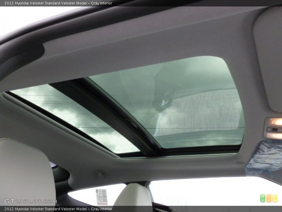 Gray Interior Sunroof for the 2012 Hyundai Veloster  #61512555