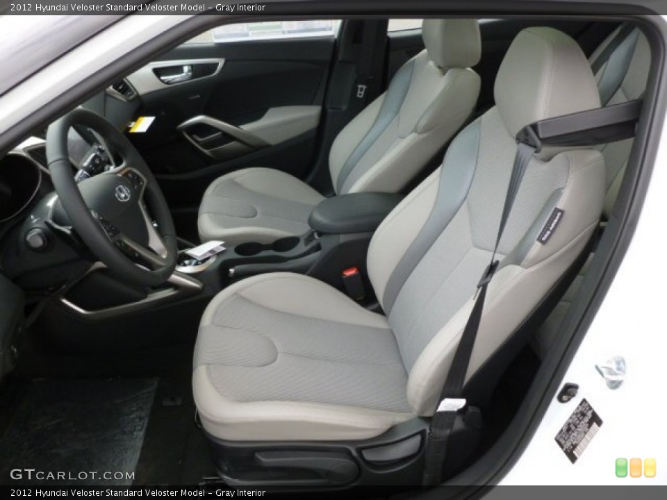 Gray Interior Front Seat for the 2012 Hyundai Veloster  #61512579