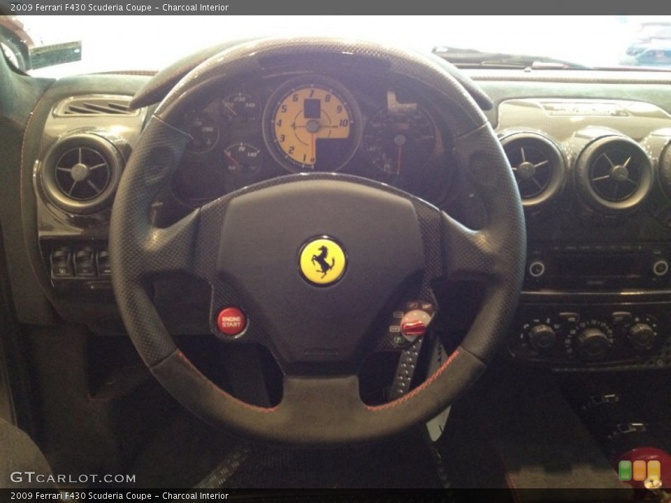 Charcoal Interior Steering Wheel for the 2009 Ferrari F430 Scuderia Coupe #61513596