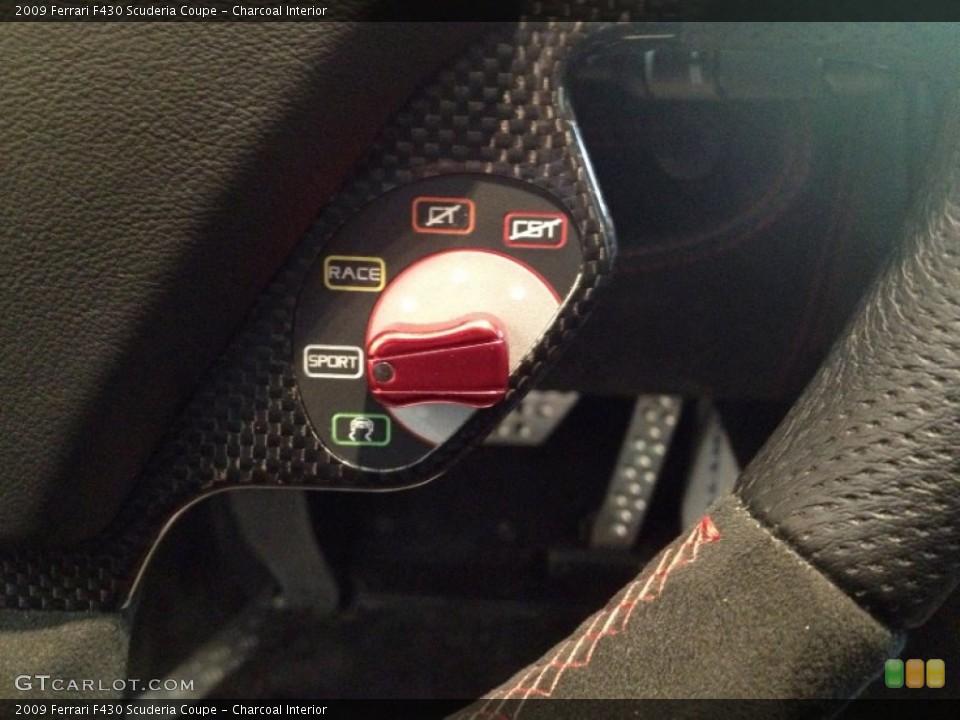 Charcoal Interior Controls for the 2009 Ferrari F430 Scuderia Coupe #61513605
