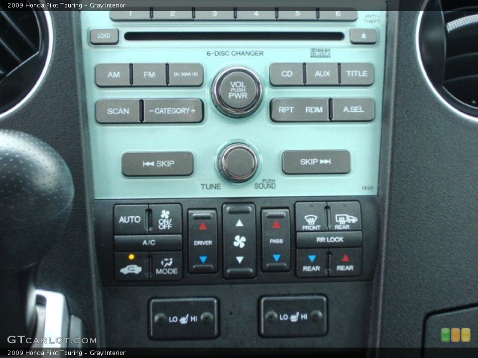 Gray Interior Controls for the 2009 Honda Pilot Touring #61515235