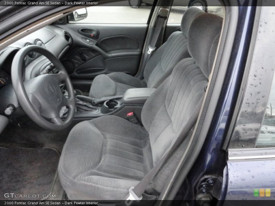 Dark Pewter Interior Front Seat for the 2000 Pontiac Grand Am SE Sedan #61516235
