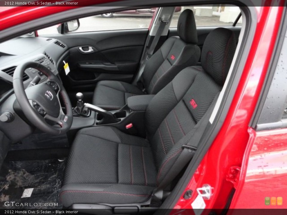 Black Interior Photo for the 2012 Honda Civic Si Sedan #61516903