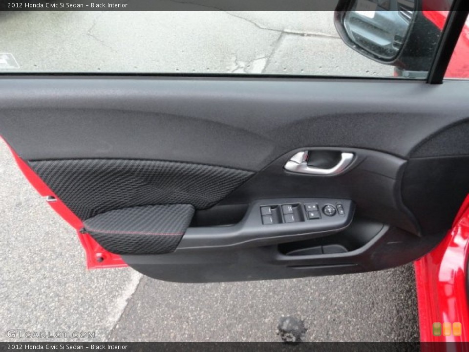 Black Interior Door Panel for the 2012 Honda Civic Si Sedan #61516939