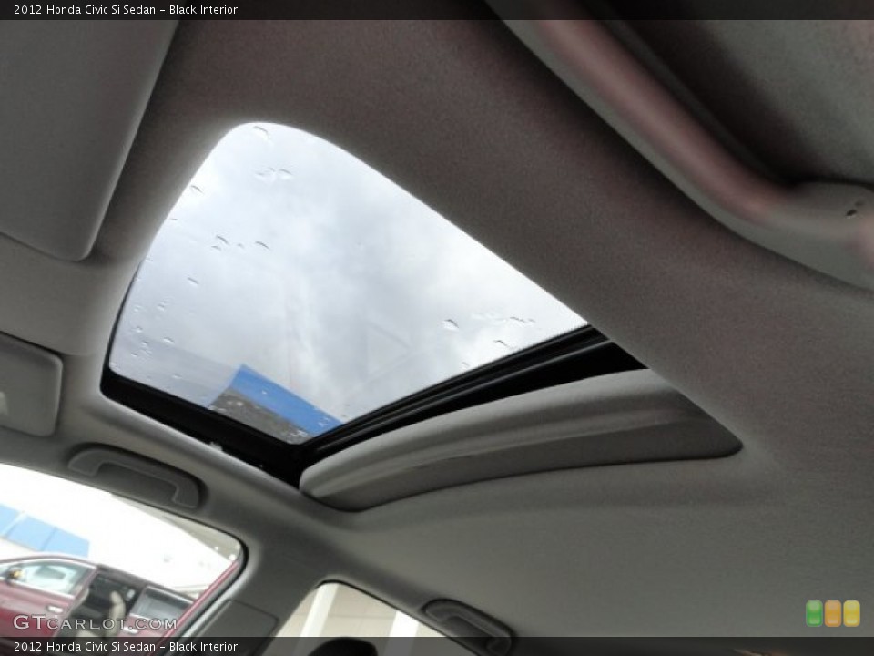 Black Interior Sunroof for the 2012 Honda Civic Si Sedan #61516948