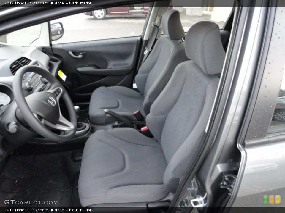 Black Interior Front Seat for the 2012 Honda Fit  #61517063