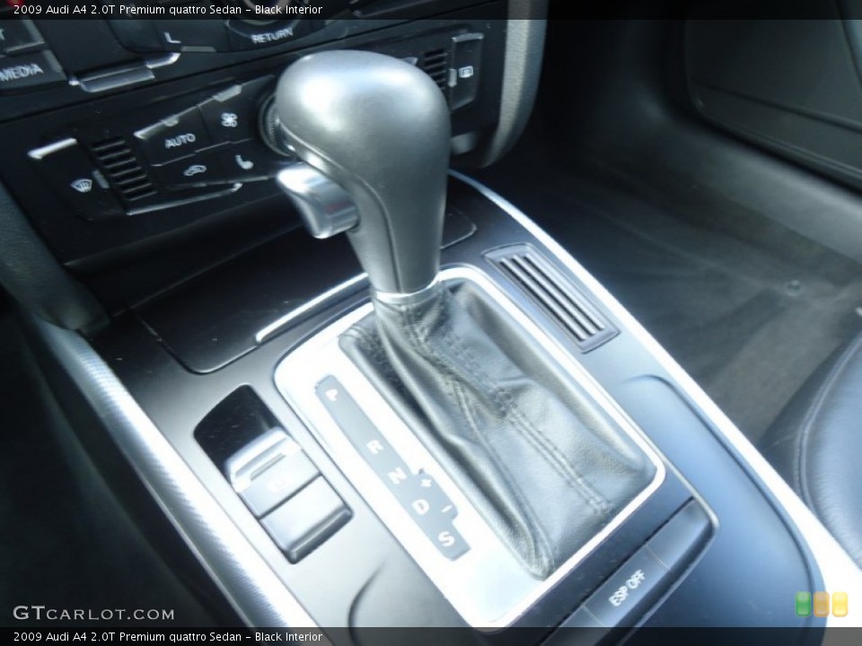 Black Interior Transmission for the 2009 Audi A4 2.0T Premium quattro Sedan #61519882