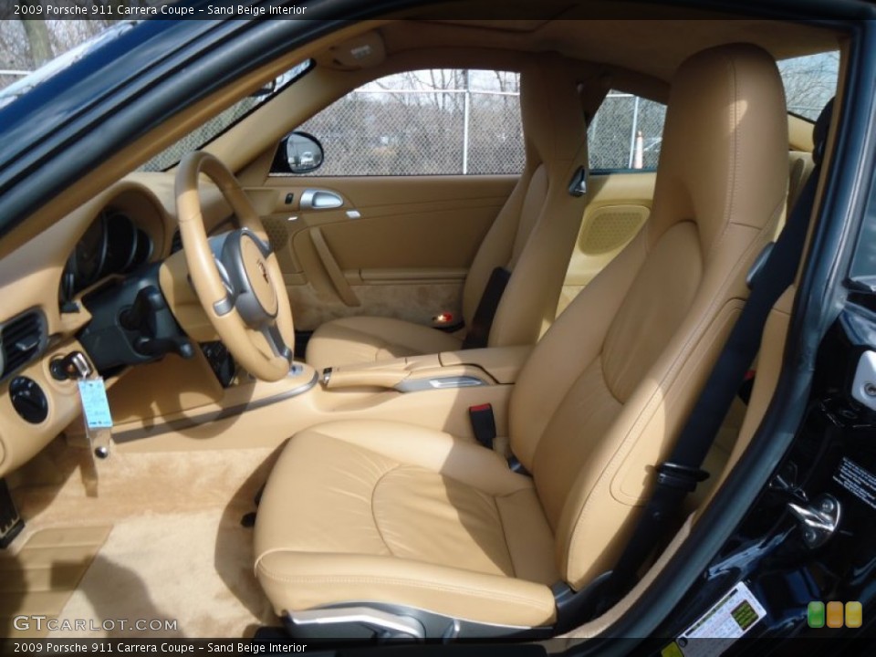 Sand Beige Interior Photo for the 2009 Porsche 911 Carrera Coupe #61520038