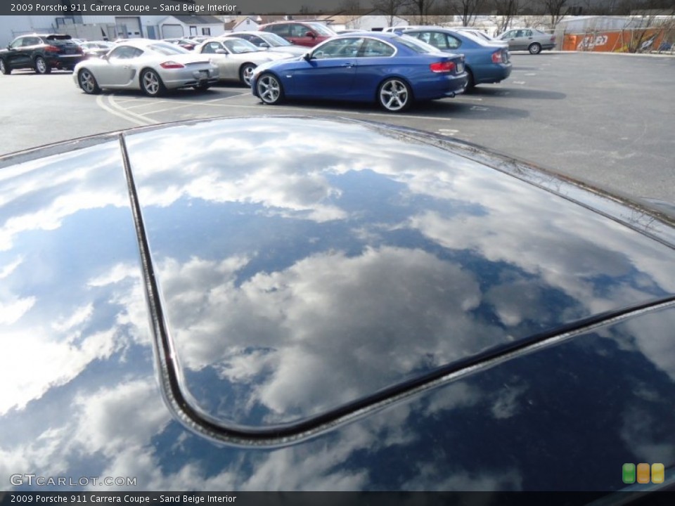 Sand Beige Interior Sunroof for the 2009 Porsche 911 Carrera Coupe #61520125