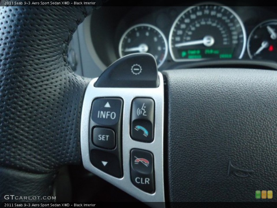 Black Interior Controls for the 2011 Saab 9-3 Aero Sport Sedan XWD #61520494