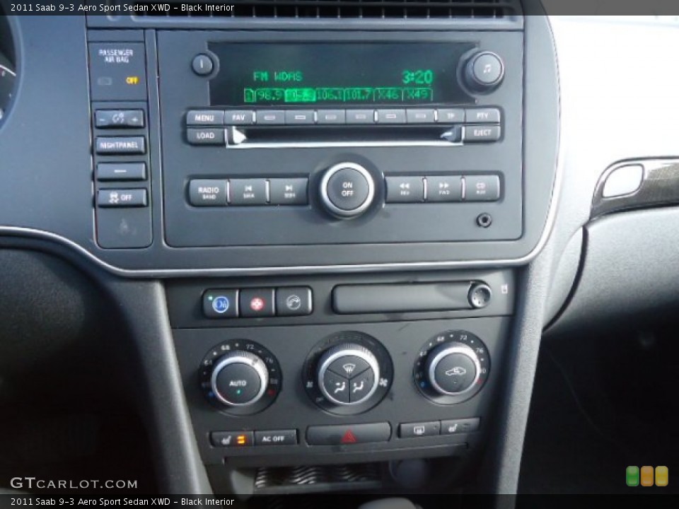 Black Interior Controls for the 2011 Saab 9-3 Aero Sport Sedan XWD #61520548