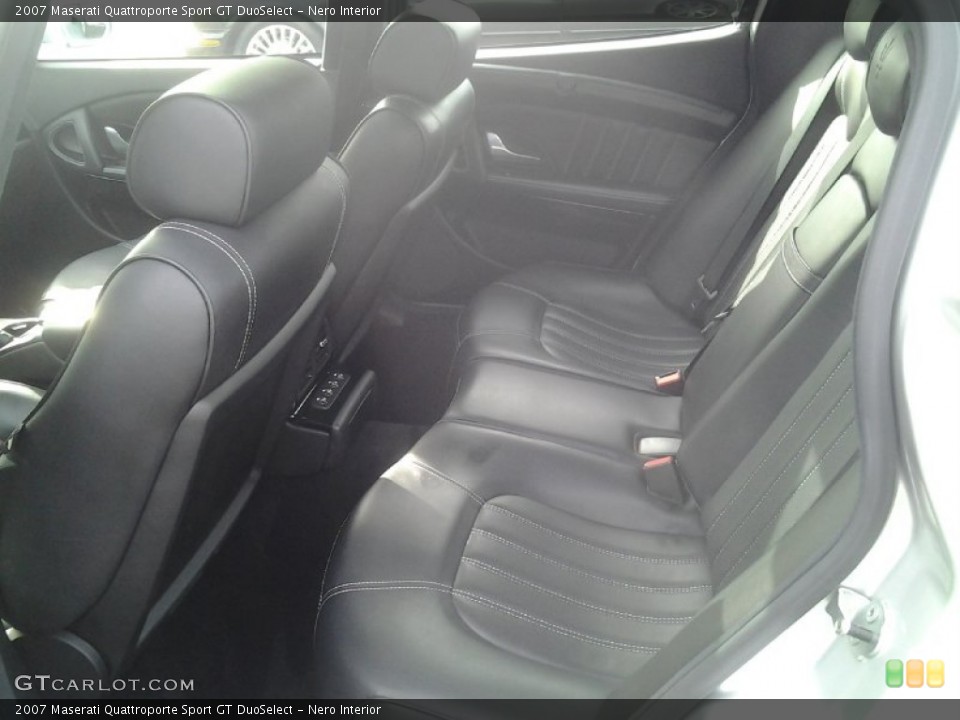 Nero Interior Rear Seat for the 2007 Maserati Quattroporte Sport GT DuoSelect #61520628