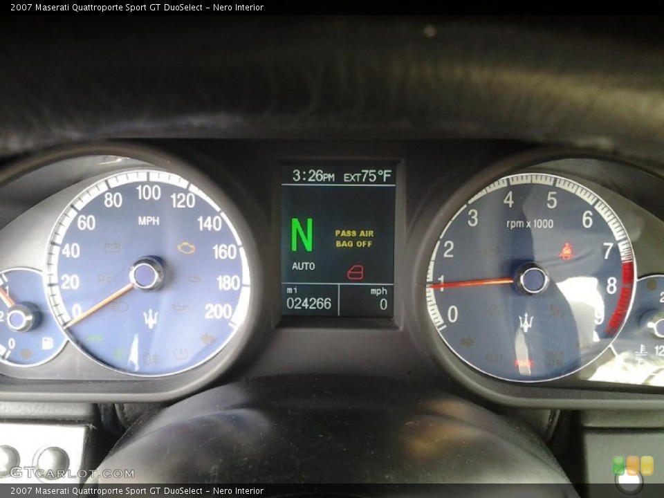 Nero Interior Gauges for the 2007 Maserati Quattroporte Sport GT DuoSelect #61520644