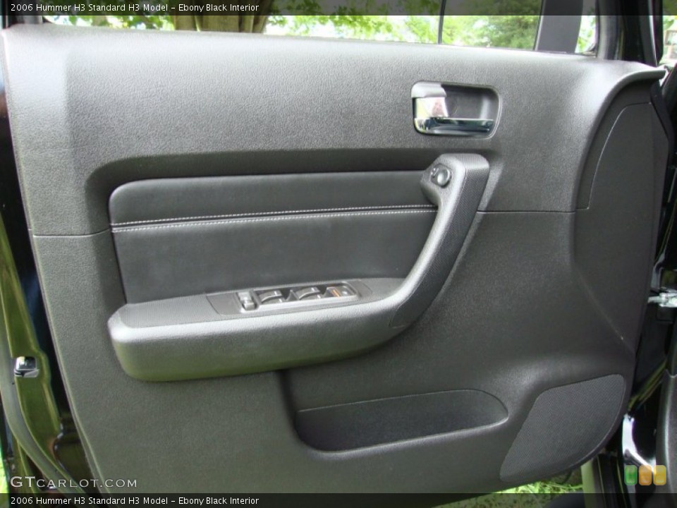 Ebony Black Interior Door Panel for the 2006 Hummer H3  #61522676