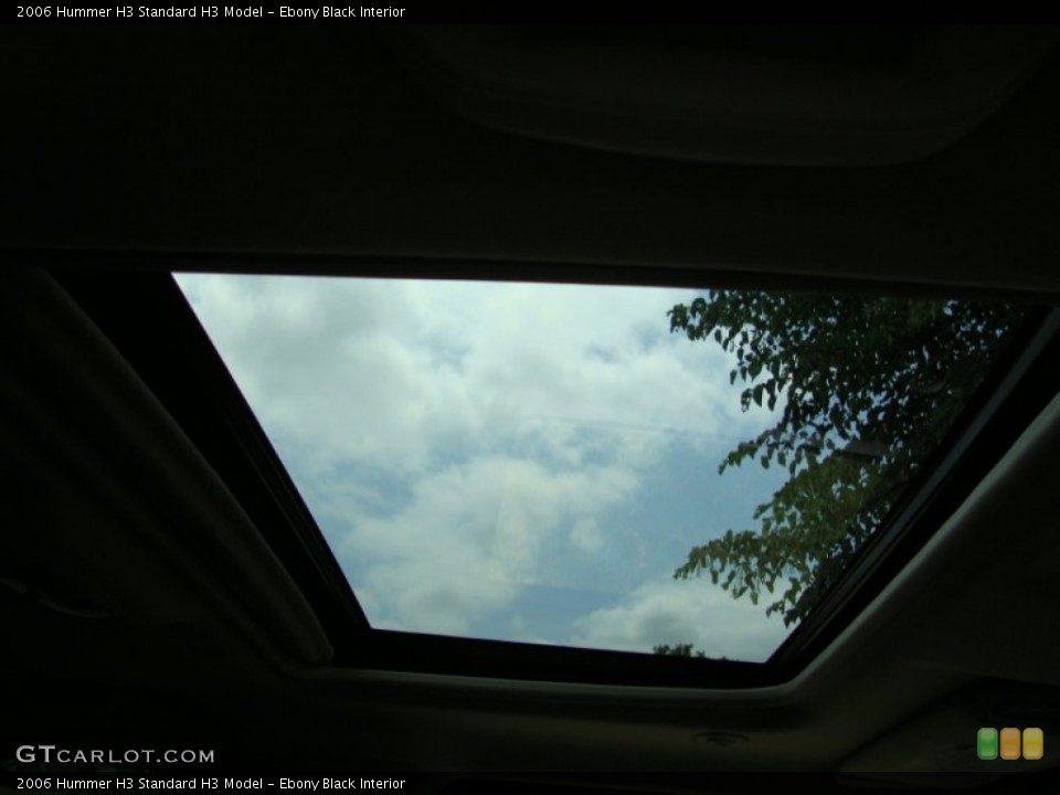 Ebony Black Interior Sunroof for the 2006 Hummer H3  #61522717