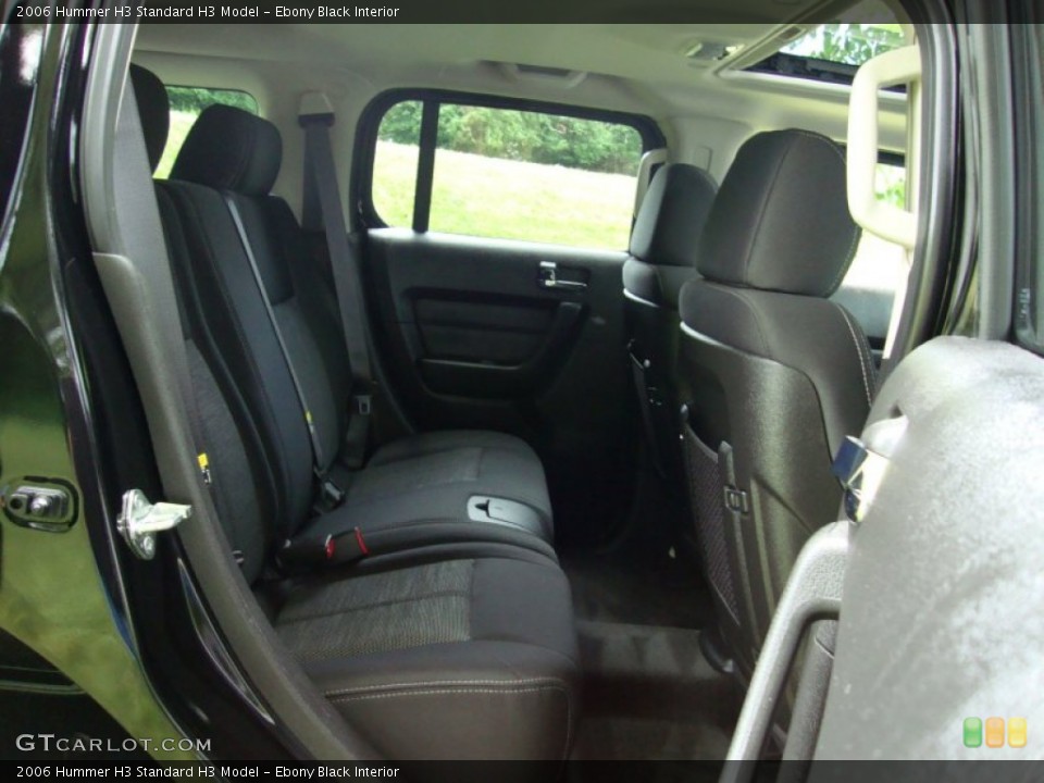 Ebony Black Interior Rear Seat for the 2006 Hummer H3  #61522726
