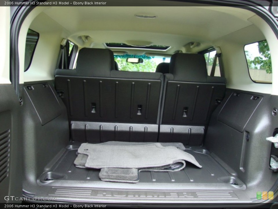 Ebony Black Interior Trunk for the 2006 Hummer H3  #61522754