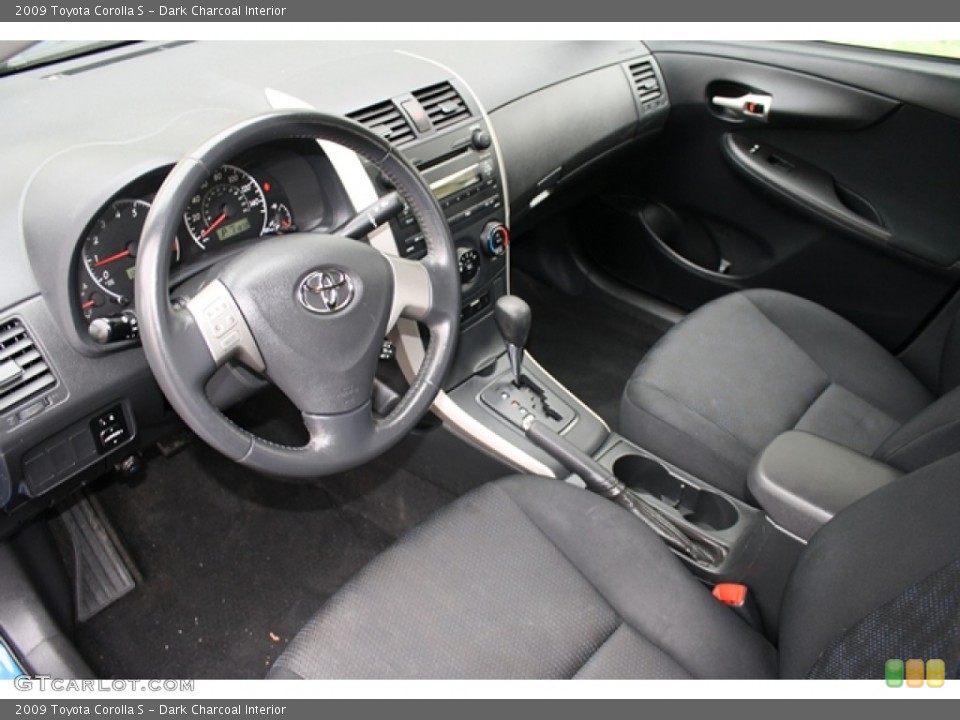 Dark Charcoal Interior Prime Interior for the 2009 Toyota Corolla S #61523329