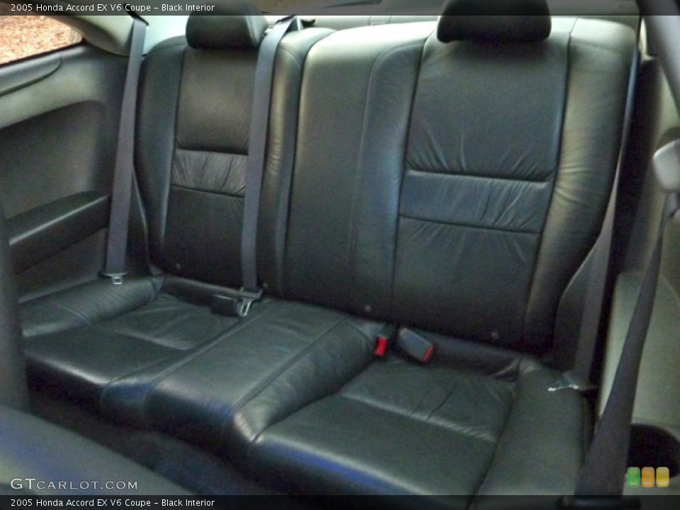 Black Interior Rear Seat for the 2005 Honda Accord EX V6 Coupe #61523881