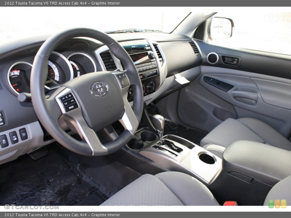 Graphite Interior Prime Interior for the 2012 Toyota Tacoma V6 TRD Access Cab 4x4 #61524250