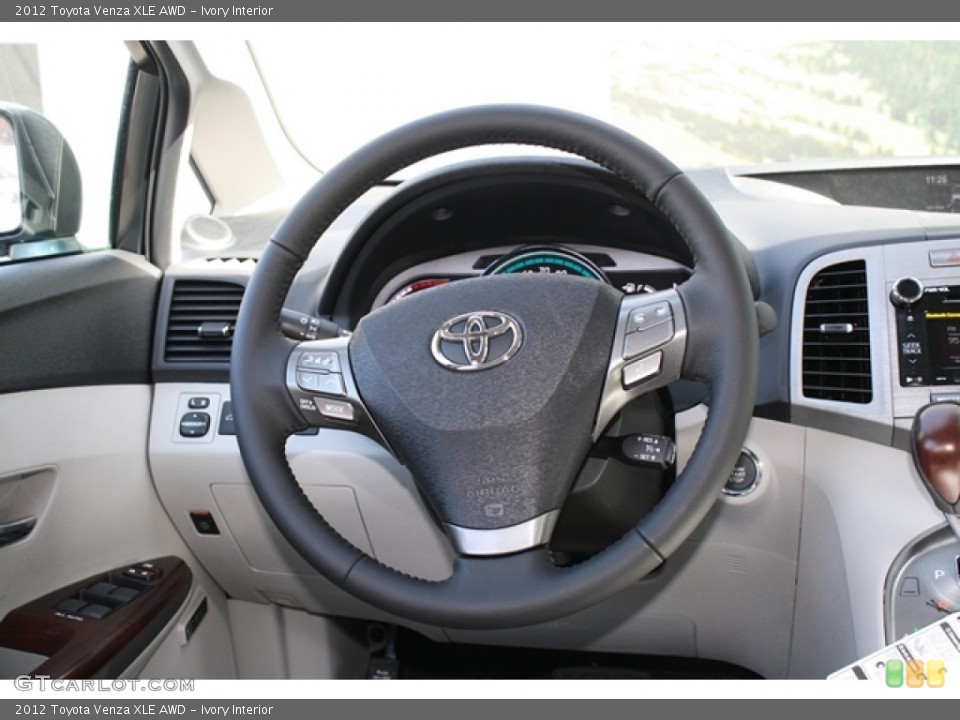 Ivory Interior Steering Wheel for the 2012 Toyota Venza XLE AWD #61524895
