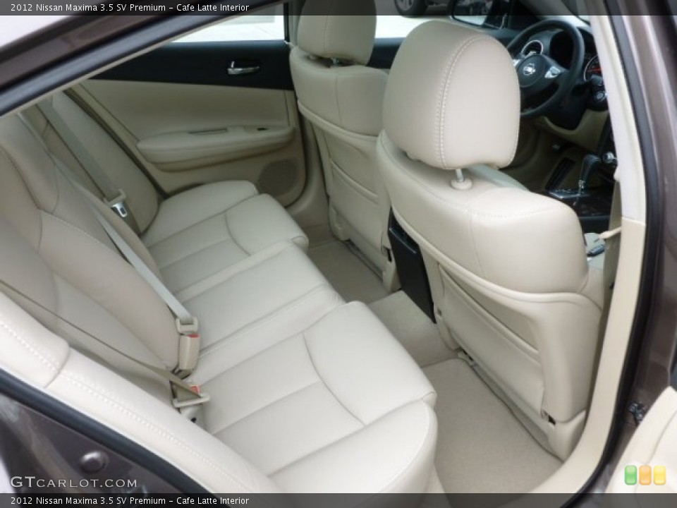 Cafe Latte Interior Rear Seat for the 2012 Nissan Maxima 3.5 SV Premium #61524940