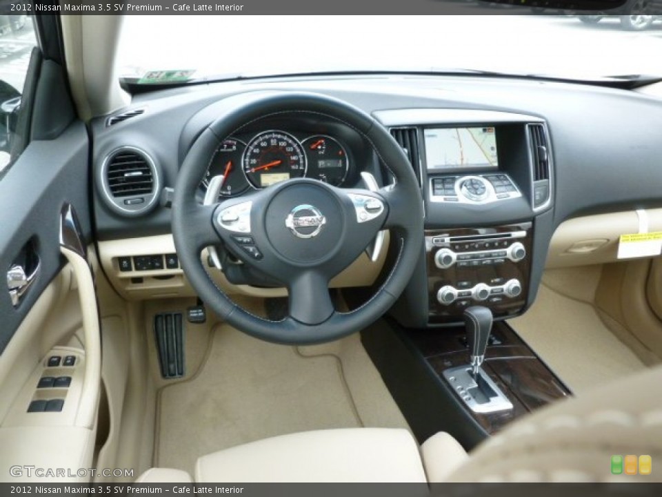 Cafe Latte Interior Dashboard for the 2012 Nissan Maxima 3.5 SV Premium #61524958