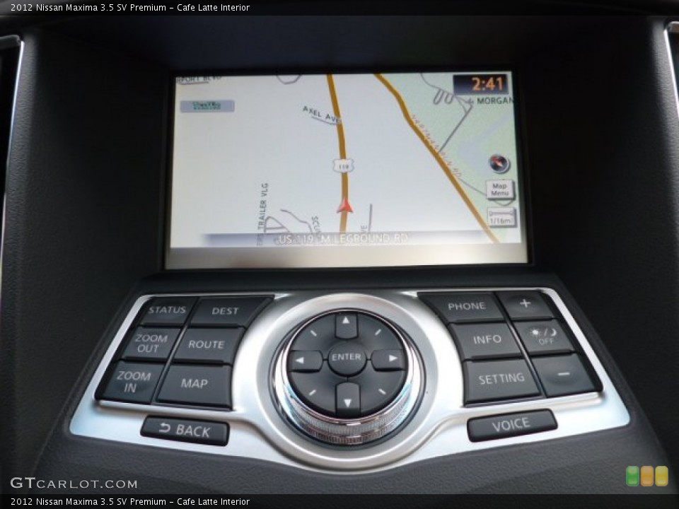 Cafe Latte Interior Navigation for the 2012 Nissan Maxima 3.5 SV Premium #61524991