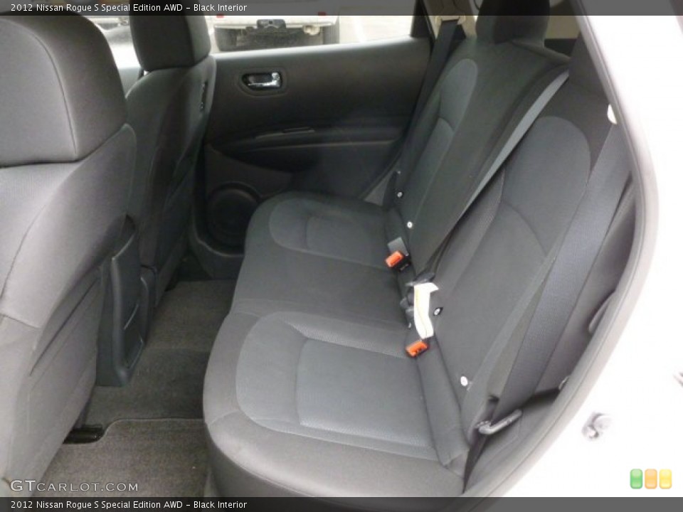 Black Interior Rear Seat for the 2012 Nissan Rogue S Special Edition AWD #61525504
